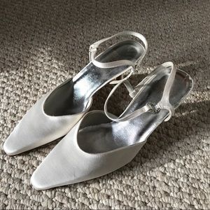 Stuart Weitzman silk slippers